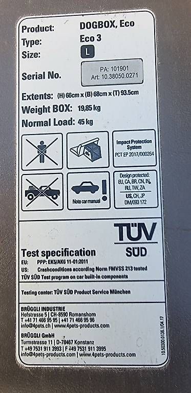 Gabbie, trasporto & Sicurezza: Transport Box 4pets Eco3 L – Usato da Uster venduto da masc77 4