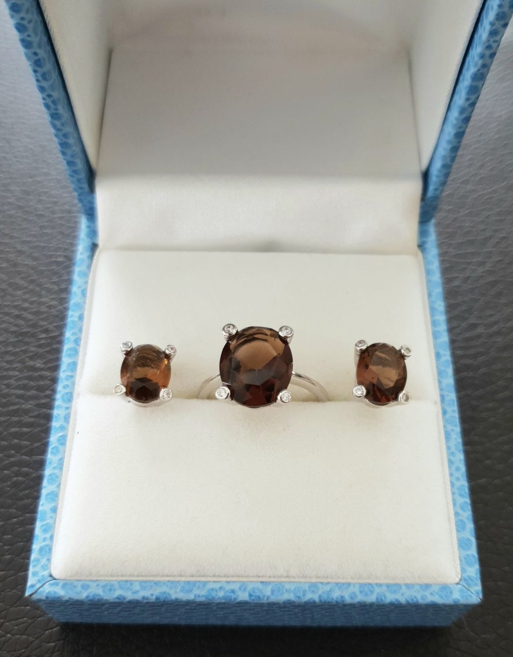Anelli: Silber925  Rauchquarz Ring - Neu – Nuovo e nell'imballaggio originale da Uetikon am See venduto da Coralreef 5