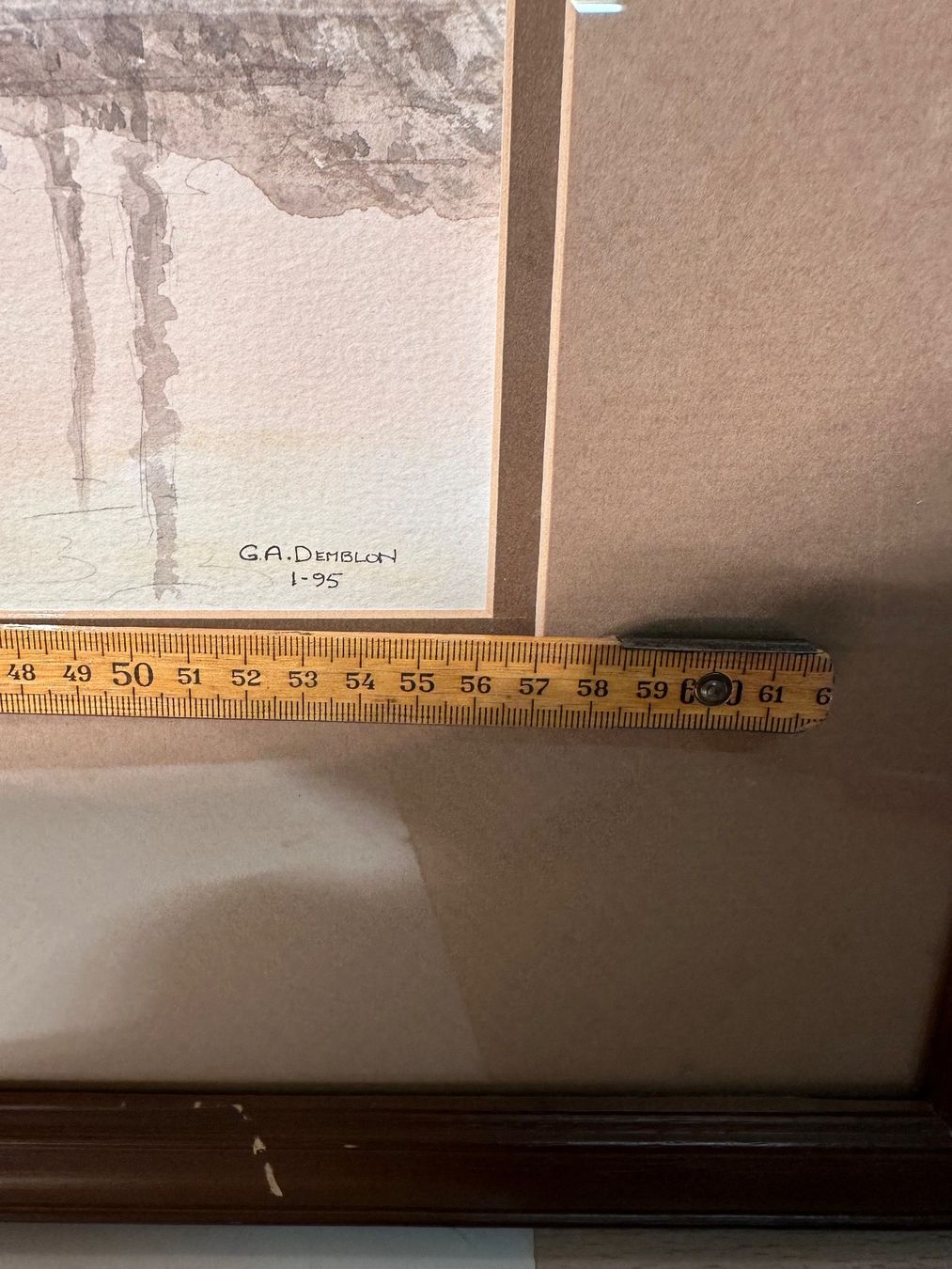 Dipinti: Belle aquarelle signée GA.Demblon – Usato da Lausanne venduto da artnouveau04 5