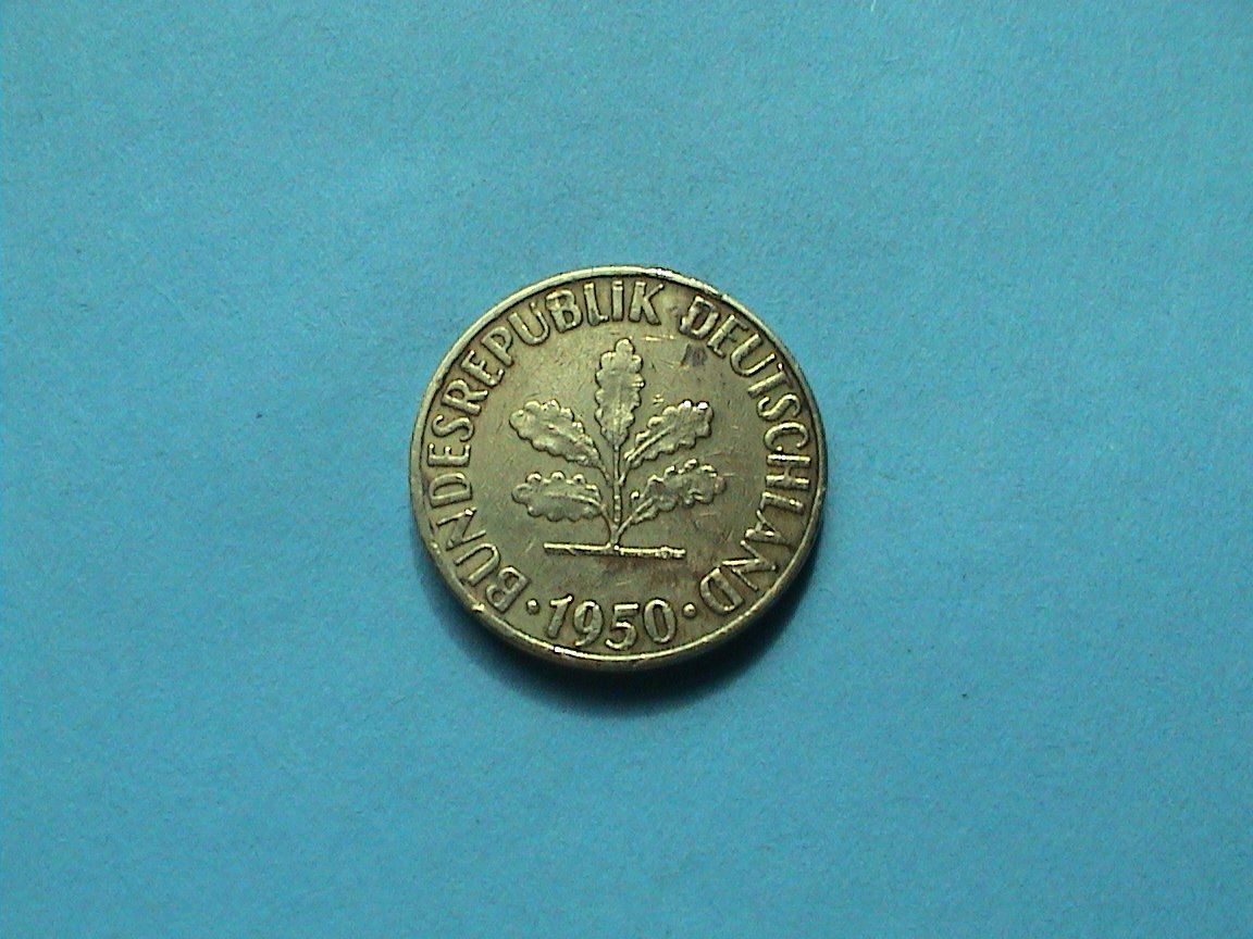 Alle Münzen: 5 Pfennig - Deutschland 1950 G – Gebraucht aus Reinach BL von Dexy62