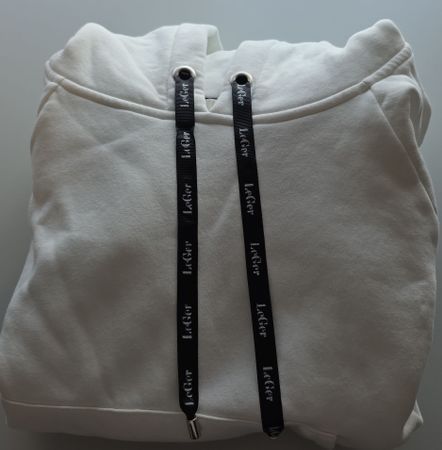 Kapuzenpullover LeGer weiss - Gr. 34