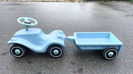 BIG Bobby Car with Trailer - Pastel Blue