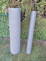 Maschendraht-Zaun 25m x 1m Sechseck-Geflecht, verzinkt