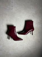 Bottines bordeaux élégantes, parfaites pour l'automne!