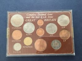 Grossbritannien,Komplete Decimal Issue Colns 1967