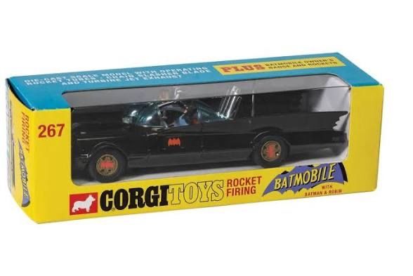 Corgi Toys Modellini d'auto: BATMOBILE mit Batman und Robin 1:46 CORGI – Nuovo e nell'imballaggio originale da Suhr venduto da Moebelsiralfred 2