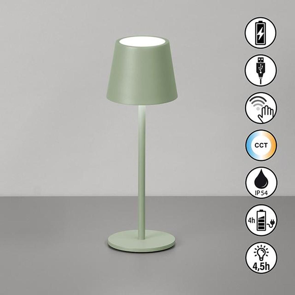 Lampen: LED Aussen Tischleuchte Grün, 28 cm Höhe – Neu (gemäss Beschreibung) aus Kreuzlingen von Smart-Light