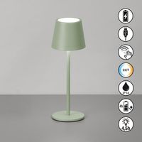 LED Aussen Tischleuchte Grün, 28 cm Höhe