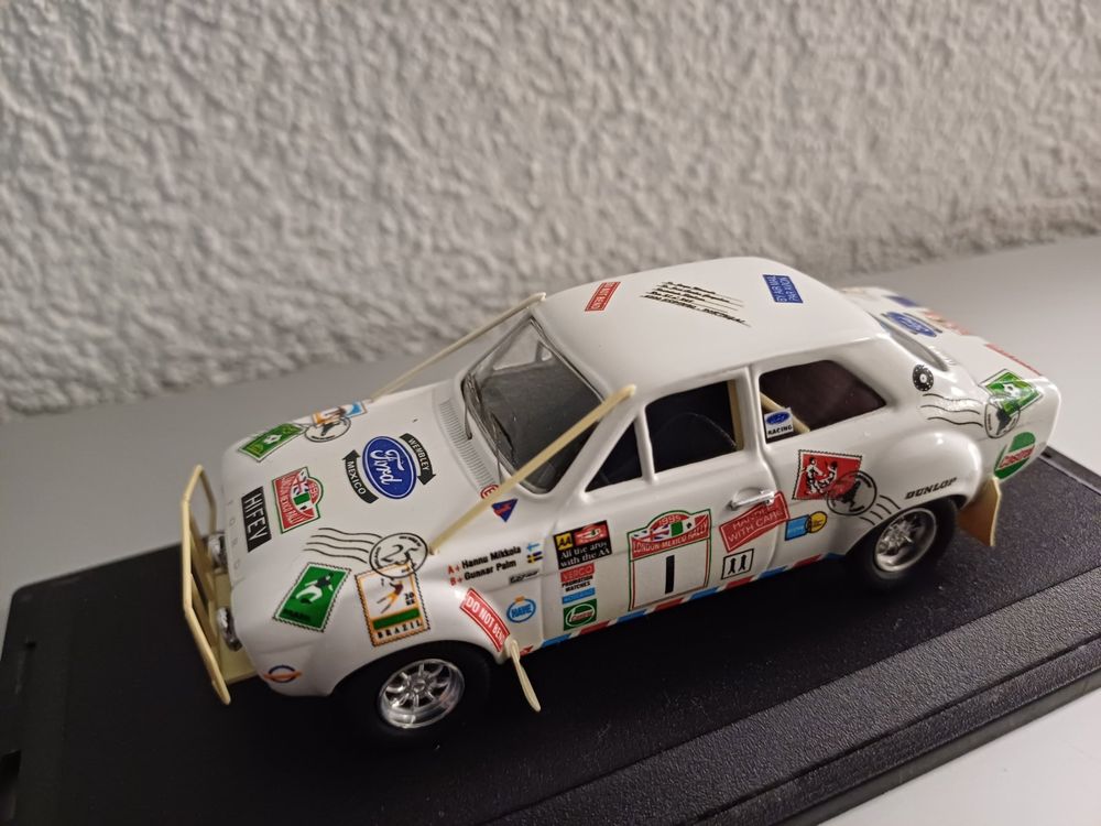 Miniature Trofeu Ford Escort 1850 TC London Mexico 1970 – 1/43, En Boîte
