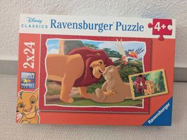 Ravensburger Puzzle König der Löwen 2x24 Teile neuwertig