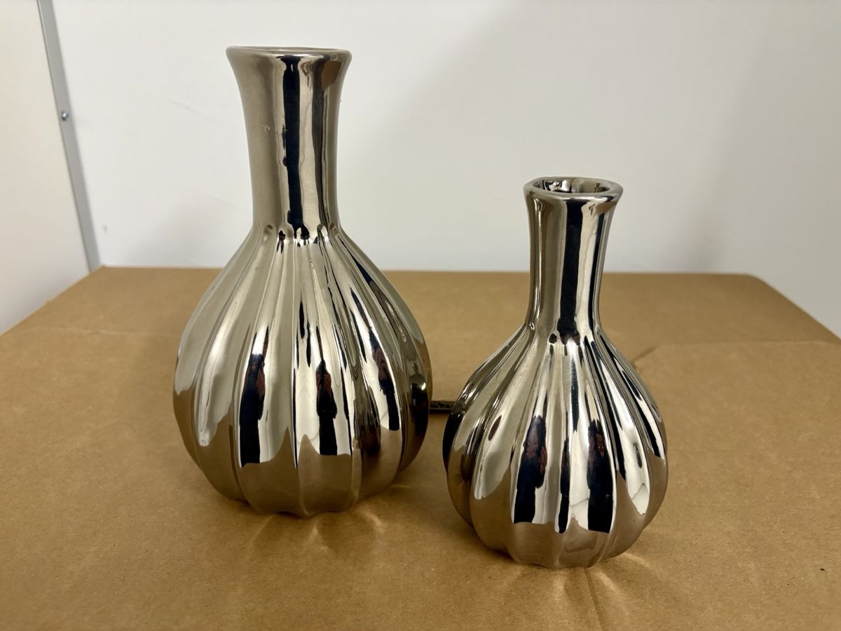 Vasi & Recipienti: 2er Set Deko Vasen, Silber Design – Nuovo (secondo la descrizione) da Rothenburg venduto da QueenofShopping1