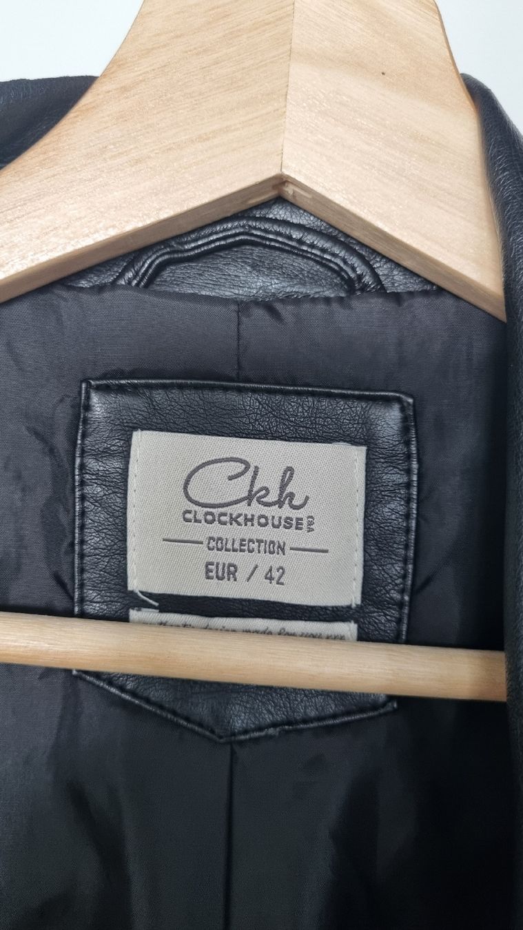 C&A Vestes: Kunstlederjacke schwarz, 42 – D'occasion à Chur par sinillo 2