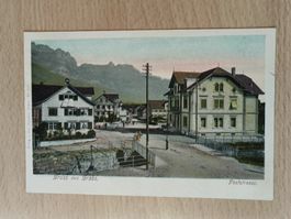 Alte PK / Gruss aus Grabs SG - Poststrasse Gelaufen 1907
