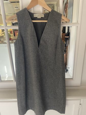 Robe flanelle Stella McCartney grise, T 38