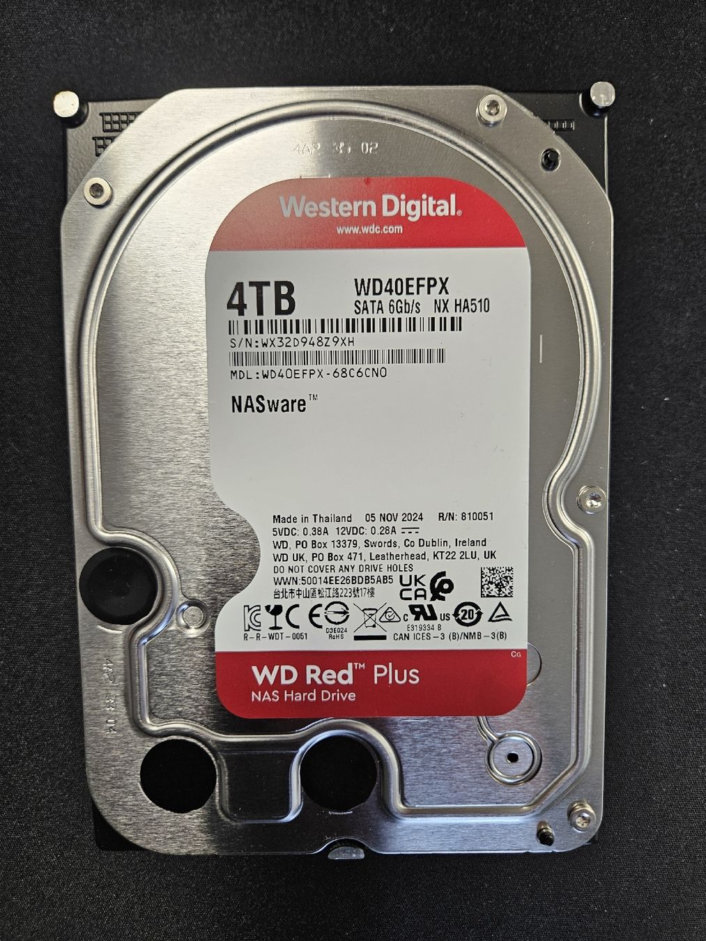 Western Digital WD Red Plus 4TB NAS-Festplatte (WD40EFPX) (Gebraucht ...