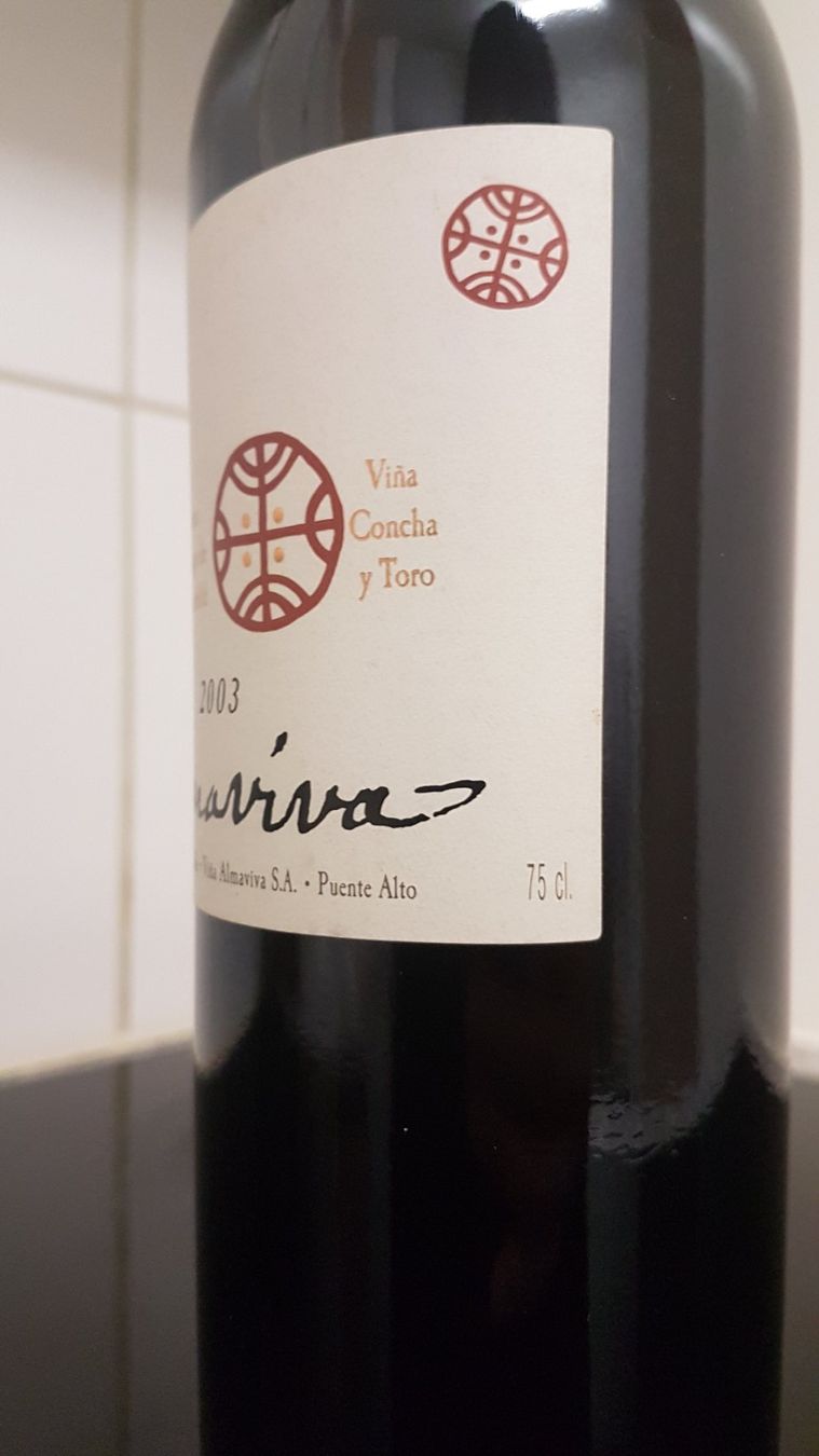 Wein: Almaviva 2003  75 cl. – Neu (gemäss Beschreibung) aus Grenchen von poggione 4