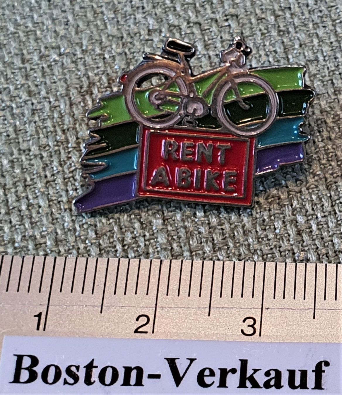 Placchette & Badge: B075 - Pin SBB CFF FFS Rent A Bike – Usato da Reinach BL venduto da Boston-Verkauf 1