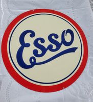 Vintage Schild ESSO Relief Metall 