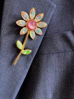 Broche Fleur "Solaire" – Christian Lacroix Bijoux Circa 90