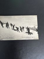 Carte postale ancienne: Troupes de montagne à ski!