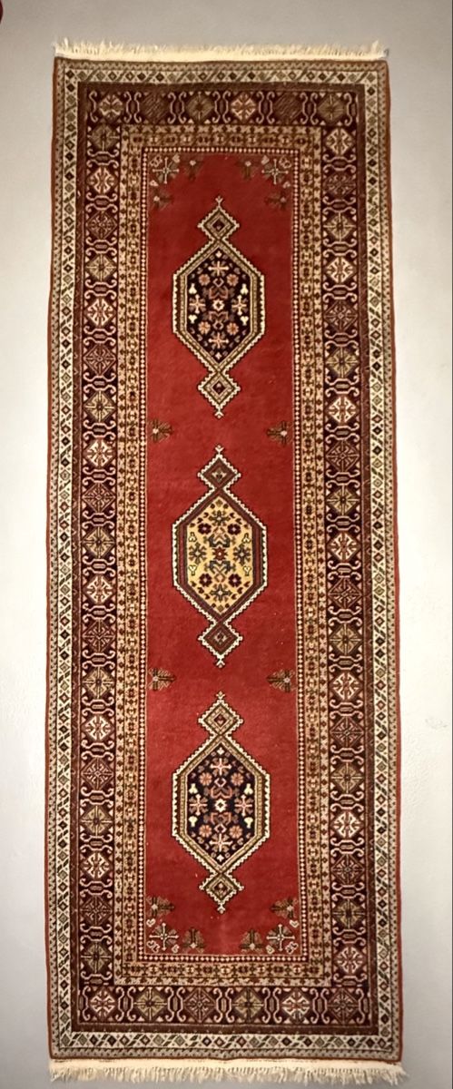 Tappeti: Wunderschöner Läufer Rot mit Mustern 257x92cm – Usato da Büron venduto da Filadefia-888