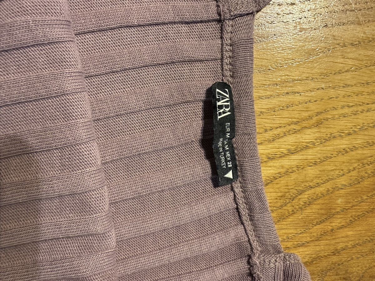 Zara Vestiti: Rippstrick Kleid Zara lila Grösse S - M – Usato da Siebnen venduto da koschitoschi 8