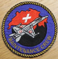 F/A 18 Hornet, Maintenance Crew, Swiss Air Force Badge