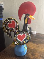 Portuguese Rooster Figurine Hand Painted souvenir 