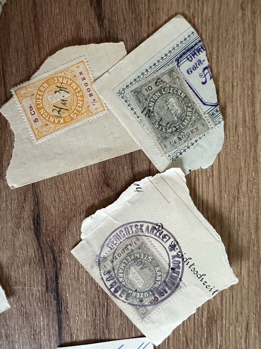 Tutti i francobolli: Lot: alte Stempelmarken-Abschnitte – Usato da Braunau venduto da Desil2511 3