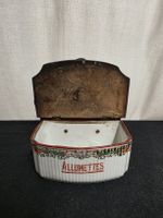 Wanddose Allumettes Keramik Holz Vintage gebraucht