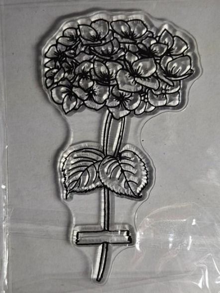Timbri: Silikonstempel Nr.655, Blume, Hortensie – Nuovo e nell'imballaggio originale da Gretzenbach venduto da Fliegepilz56