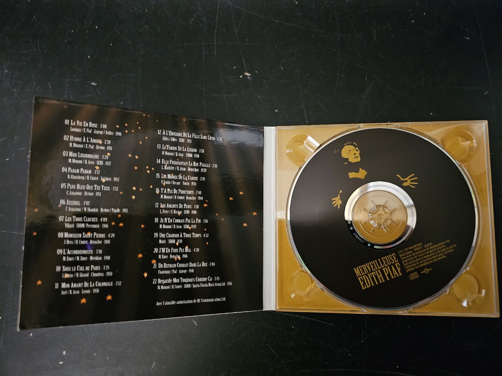 CD: CD Merveilleuse Edith Piaf // Occasion – Usato da Basel venduto da Paloma6261 1