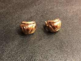 Elegante Ohrclips aus Gelbgold 18 Karat Au 750