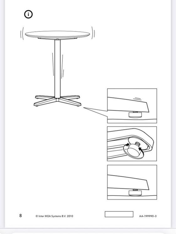 Standort Räumung Möbel Verkauf Steh Bartisch IKEA Billsta (Neu (gemäss ...