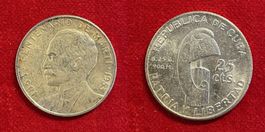 (16) 25 Centavos Kuba 1953