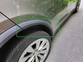 Kotflügelverbreiterung hinten rechts für Tesla X 2016-2023