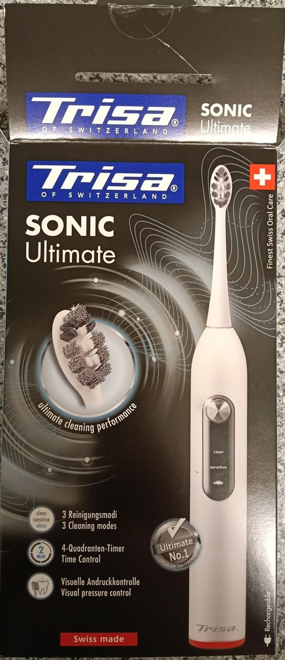 Trisa Cura dei denti: Trisa Sonic Ultimate Schallzahnbürste – Nuovo e nell'imballaggio originale da Schötz venduto da zuljin
