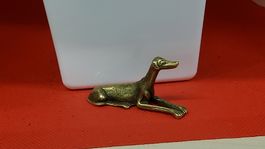 Antike Hunde Figur aus Messing, Deko, Sammlerstück!