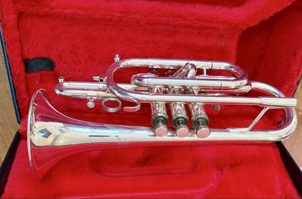 Musikinstrumente: Cornet Capri by Getzen Silber – Gebraucht aus Aathal-Seegräben von Euridice