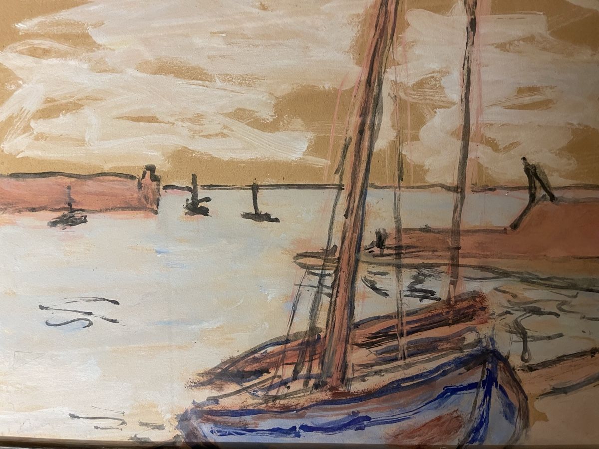 Dipinti: Expressive Guache, Aquarell, um 1920 – Usato da Hindelbank venduto da chinok01 1