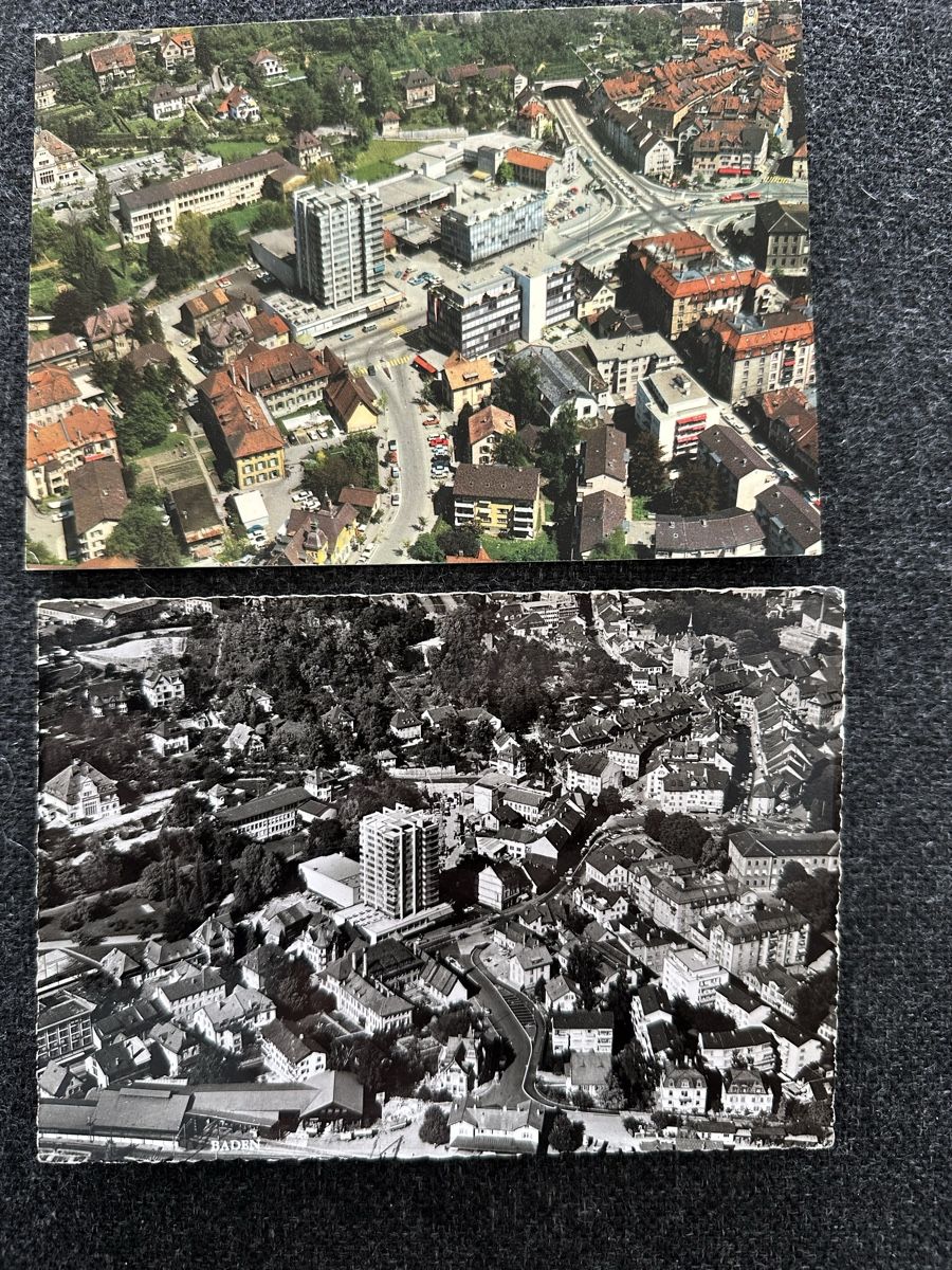 Cartes postales: Baden Oberstadt Flugbilder  – D'occasion à Wettingen par Phibras