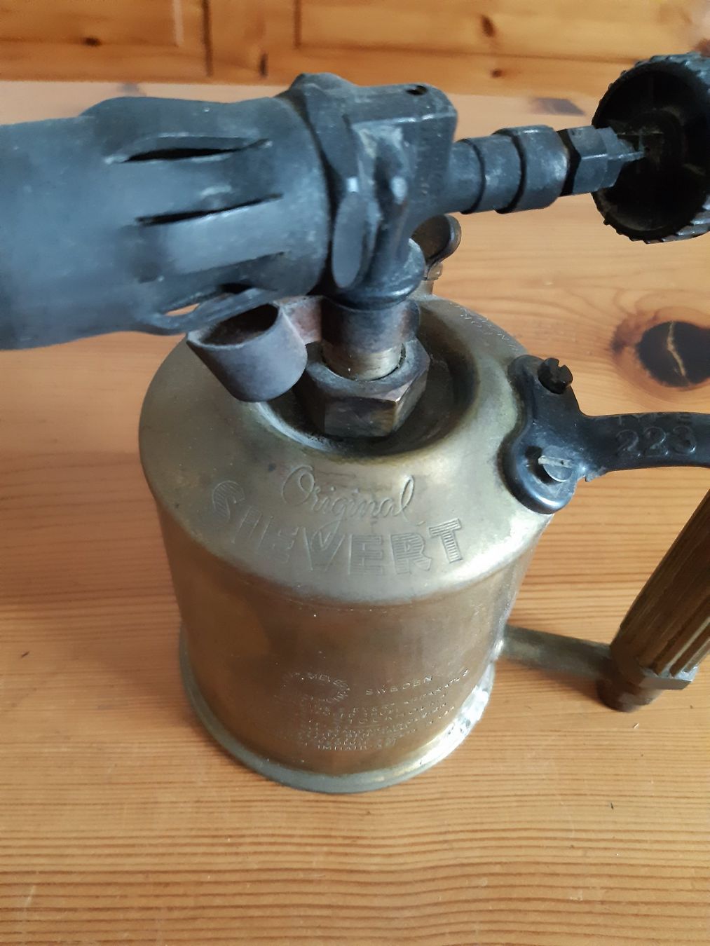 Tutti gli attrezzi: Antiker Lötbrenner aus Messing – Usato da Oberentfelden venduto da Trinity1945 2