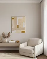 Original Abstract Gemälde 50x60cm – Modernes Acrylbild Gold