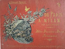 antikes Buch, De Paris a Milan par le Gotthard