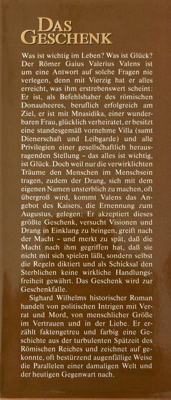Libri: Wilhelm Sighard, Das Geschenk – Nuovo (secondo la descrizione) da Sarnen venduto da Livres 2