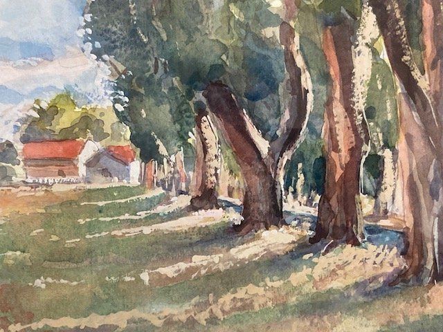 Dipinti: 1974 grosses original Boffet "Eichen-Allee" Gemälde – Nuovo (secondo la descrizione) da Buchrain venduto da Blochha 3