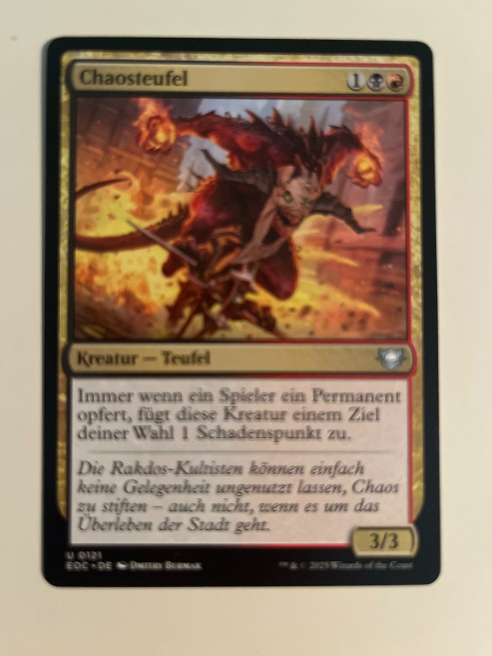 Magic The Gathering Carte collezionabili: 1 x Chaosteufel - Magic: The Gathering - MtG – Usato da Kriens venduto da Shadi1980
