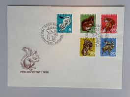 1966 Pro Juventute Ausgabetag Stempel