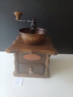 Antike Kaffeemühle aus Holz und Metall, Vintage Deko!