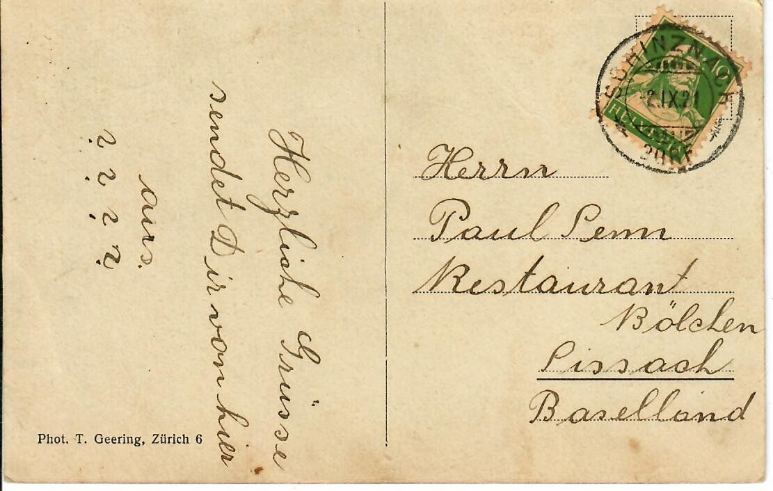 Cartoline postali: Schloss Kasteln 1921 – Usato da Hochdorf venduto da Ziegel-16 1